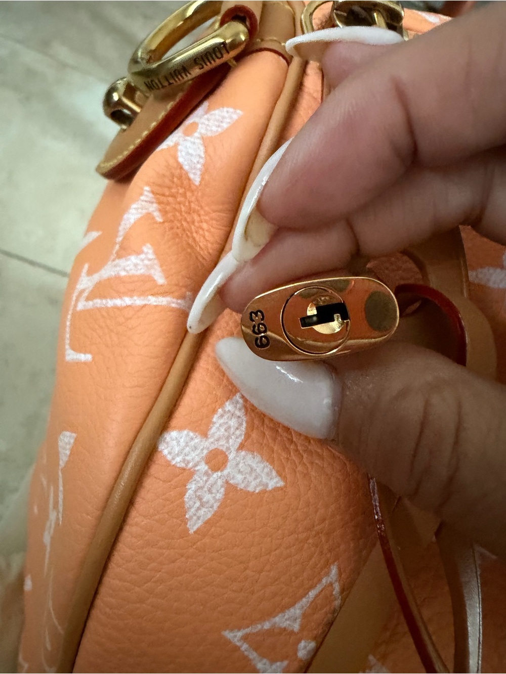 Louis Vuitton Summer Peach limited edition Monogram P9 Pharrell 40 ❌❌SOLD❌❌ - Picture 17 of 17